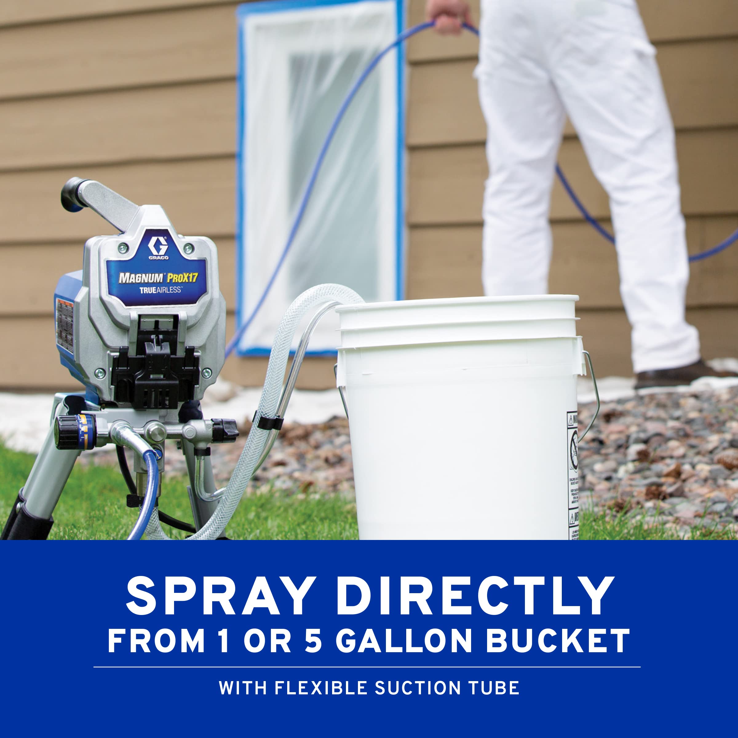 Graco 17G177 Magnum ProX17 Stand Paint Sprayer, Grey/Blue - Image 9