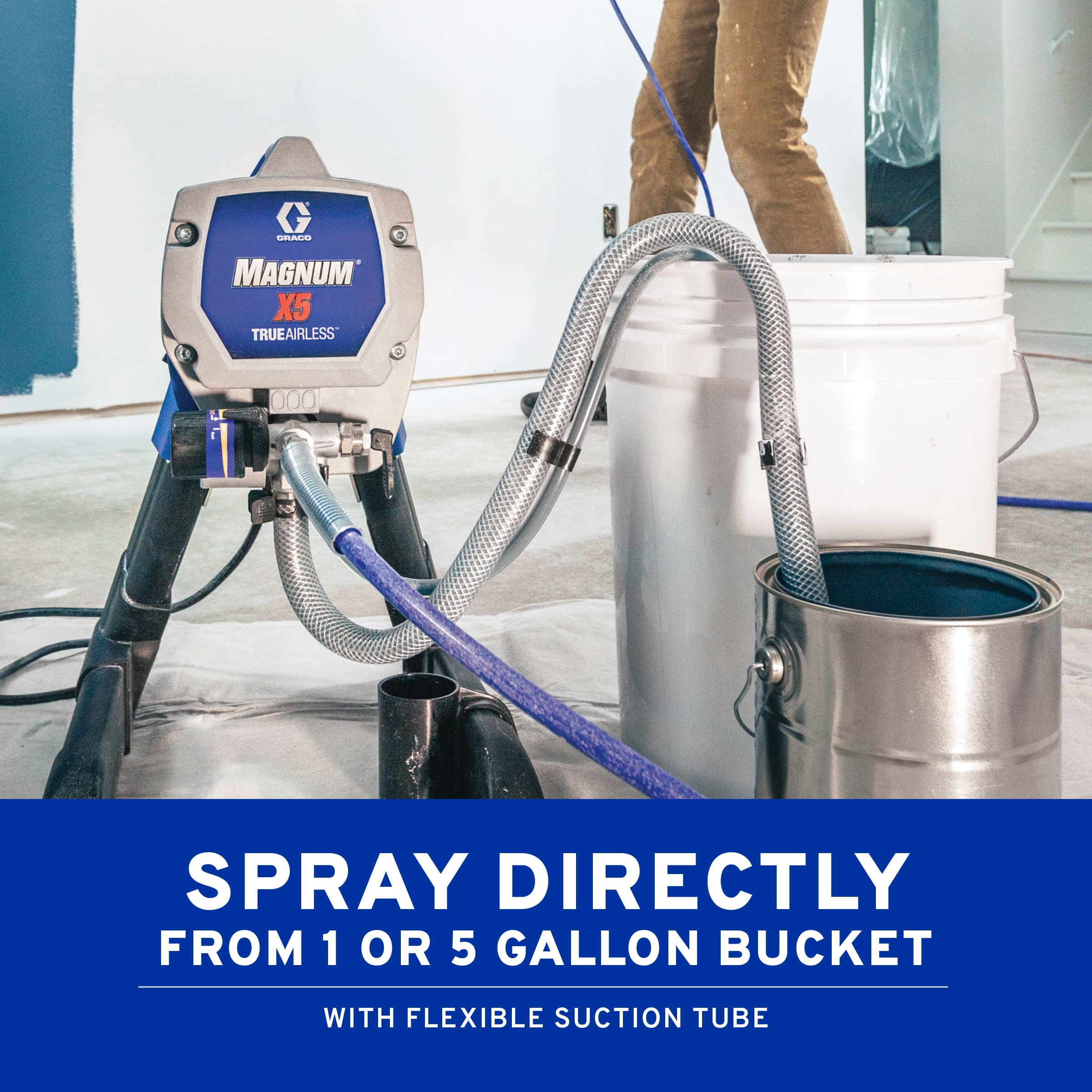 Graco Magnum 262800 X5 Stand Airless Paint Sprayer, Blue - Image 8