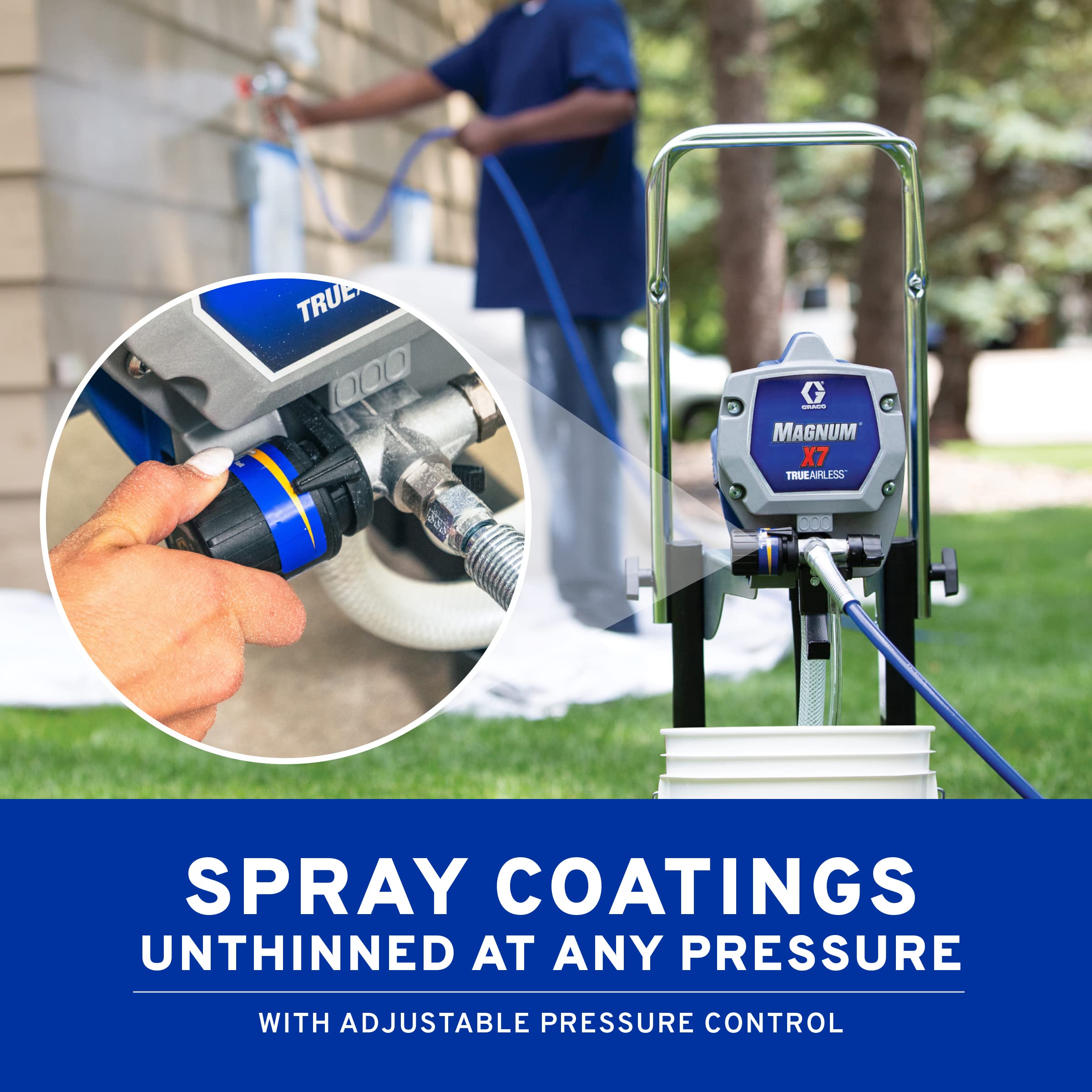 Graco Magnum 262805 X7 Cart Airless Paint Sprayer, Gray - Image 5